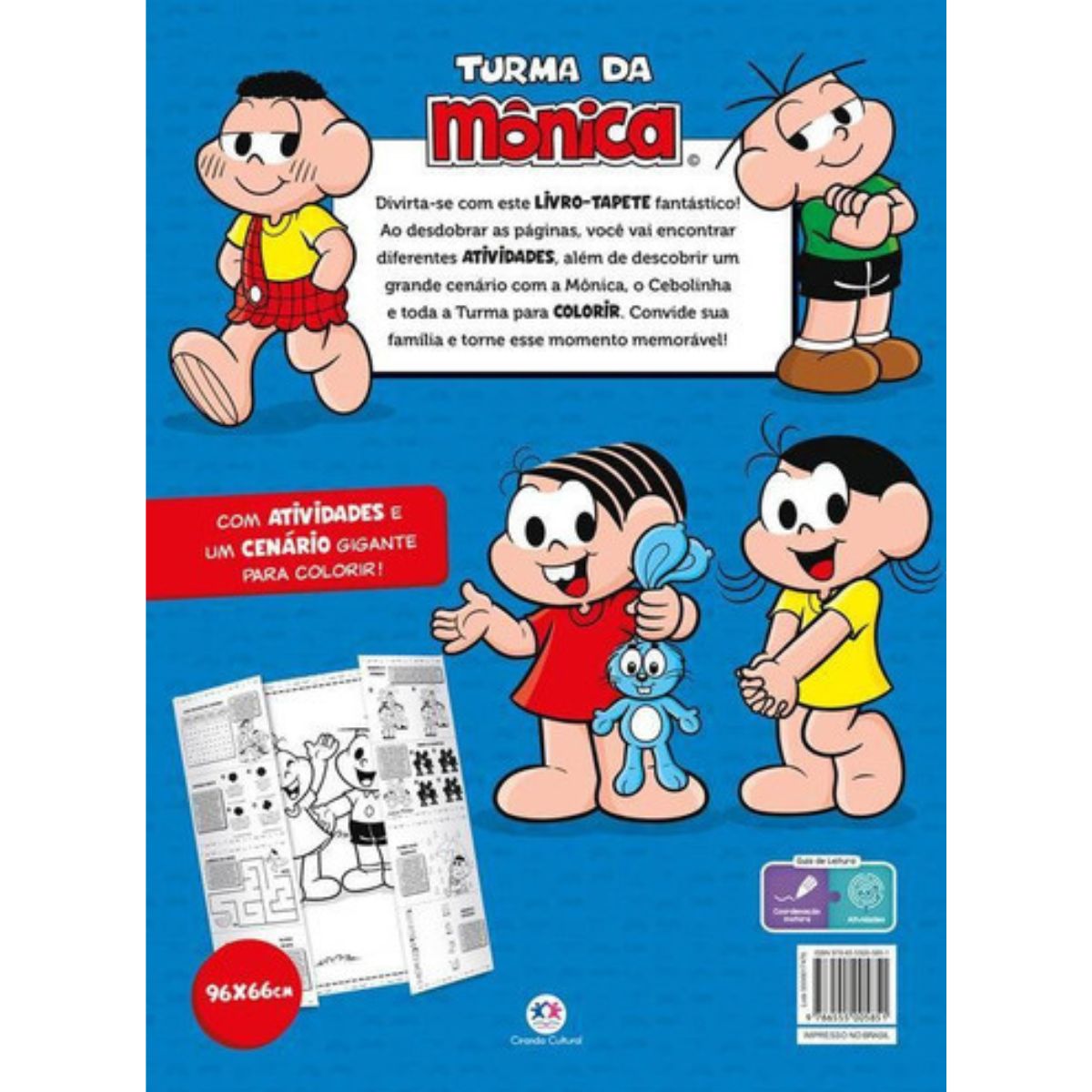 Livro-tapete Turma Da Mônica: Meu Livrão De Colorir - Ciranda Cultural Livro-tapete Turma Da Mônica: Meu Livrão De Colorir - Ciranda Cultural